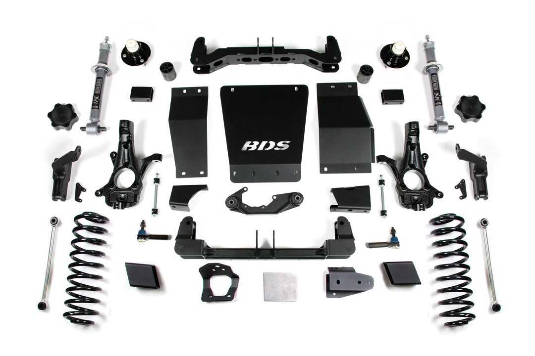 BDS Suspension 6 Inch Lift Kit Chevy/GMC Suburban, Tahoe, Yukon/XL 1500 2015-2019 4WD Autoride Equipped - Aluminum / Stamped Steel