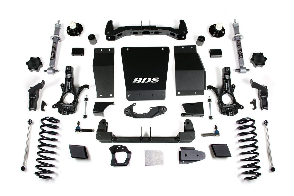 BDS Suspension 6 Inch Lift Kit Chevy/GMC Suburban, Tahoe, Yukon/XL 1500 2015-2019 4WD Autoride Equipped - Aluminum / Stamped Steel