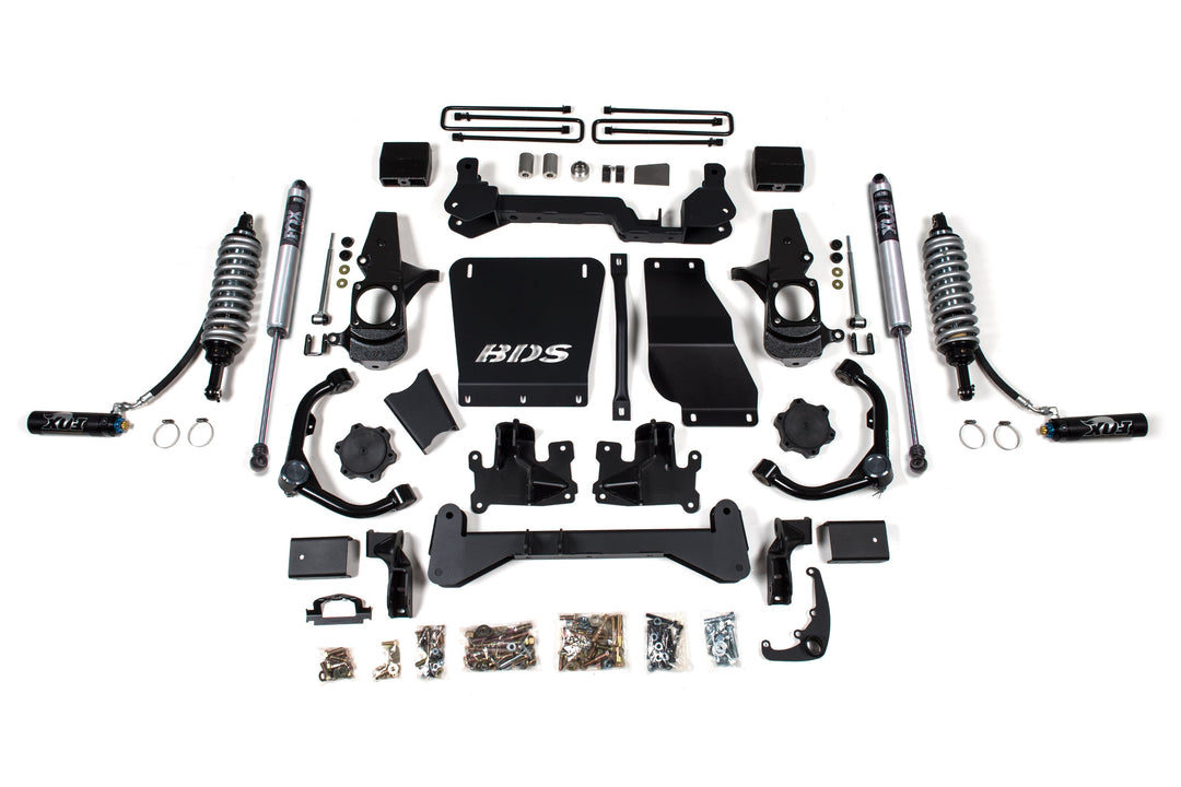BDS Suspension 6.5 Inch Lift Kit FOX 2.5 Coilover Conversion Chevy Silverado or GMC Sierra 2500HD/3500HD 2001-2010 Diesel - Block Kit