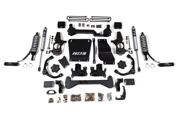 BDS Suspension 6.5 Inch Lift Kit FOX 2.5 Coilover Conversion Chevy Silverado or GMC Sierra 2500HD/3500HD 2001-2010 Diesel - Block Kit