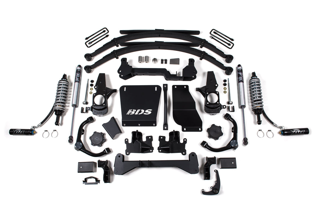 BDS Suspension 6.5 Inch Lift Kit FOX 2.5 Coilover Conversion Chevy Silverado or GMC Sierra 2500HD/3500HD 2001-2010 Diesel - Leaf Springs