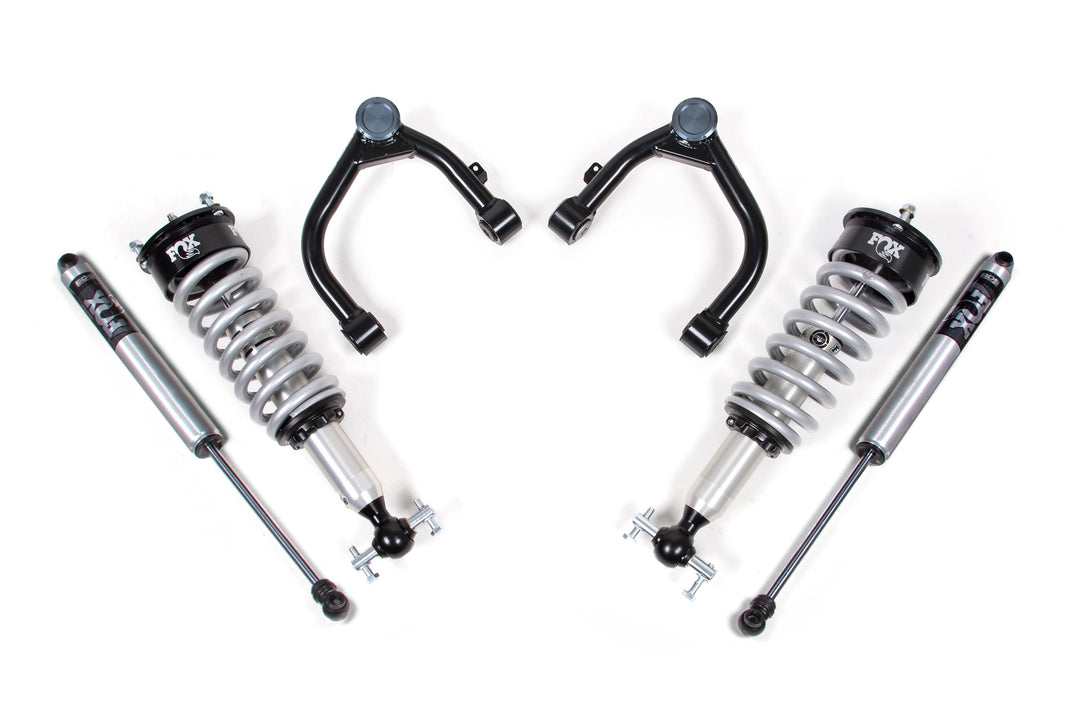 BDS Suspension 2 Inch Leveling Kit FOX Coilover Upgrade Chevy Silverado or GMC Sierra 1500 2019-2026 4WD - FOX 2.0 Performance Series