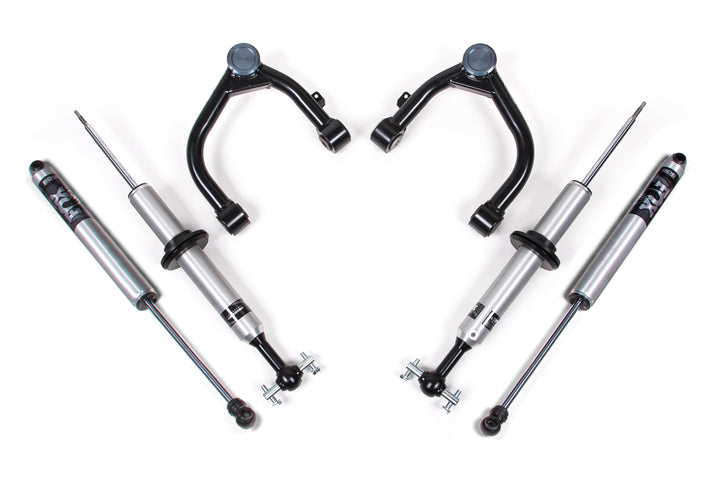 BDS Suspension 2 Inch Leveling Kit FOX Coilover Upgrade Chevy Silverado or GMC Sierra 1500 2019-2026 4WD - FOX 2.0 Snap Ring