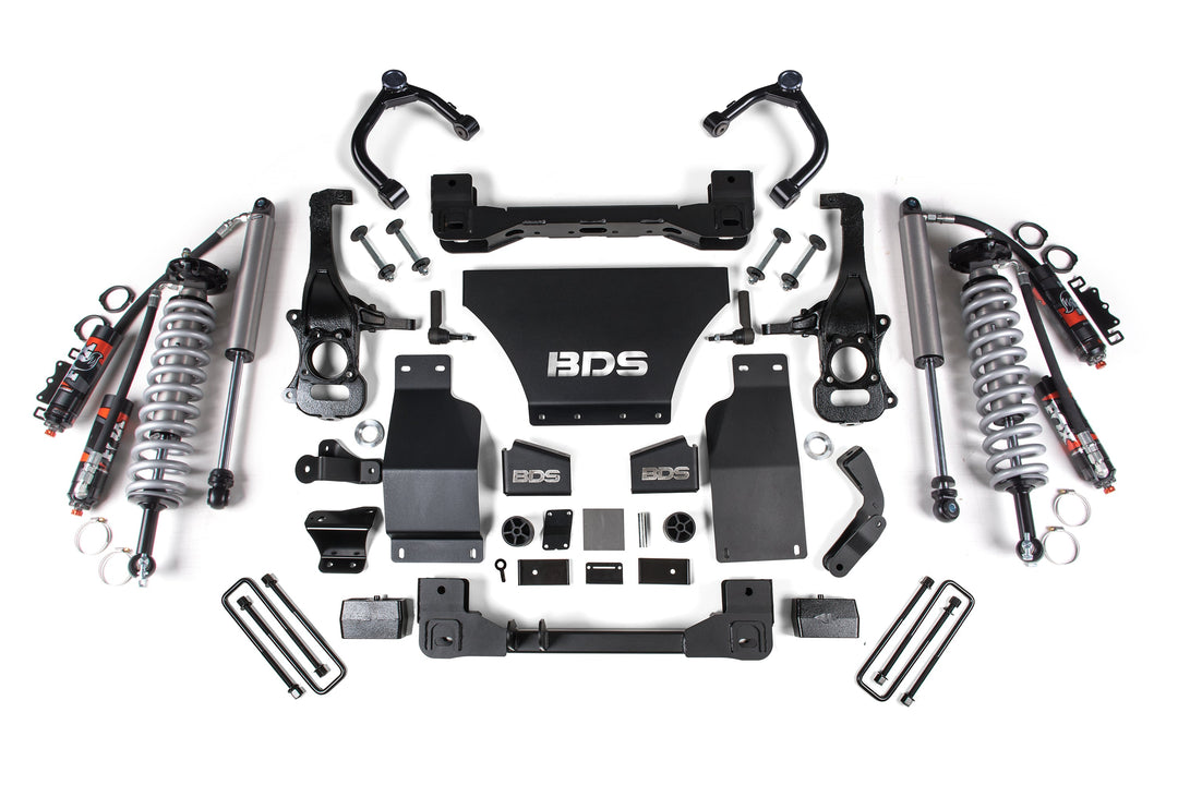 BDS Suspension 6 Inch Lift Kit FOX Coil-Over Chevy Silverado or GMC Sierra 1500 2019-2026 4WD Gas - FOX 2.5 Performance Elite Coil-Over / FOX 2.5 Performance Elite Series Shock