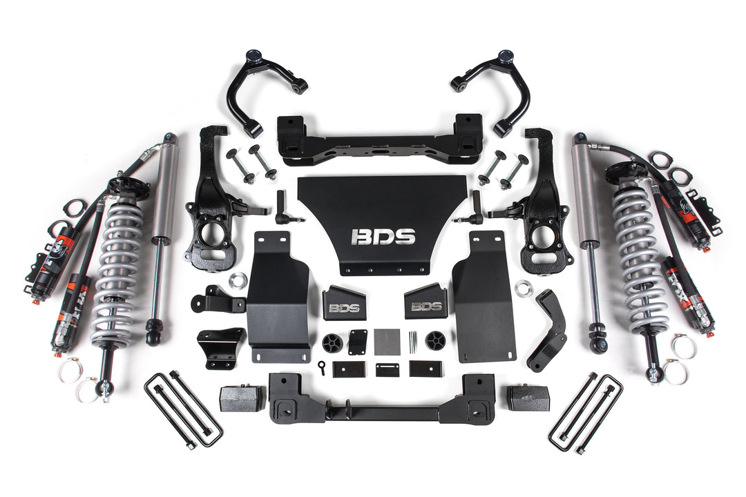 BDS Suspension 4 Inch Lift Kit FOX Coil-Over Chevy Trail Boss or GMC AT4 1500 2019-2026 4WD Gas - FOX 2.5 Performance Elite Coil-Over / FOX 2.5 Performance Elite Series Shock
