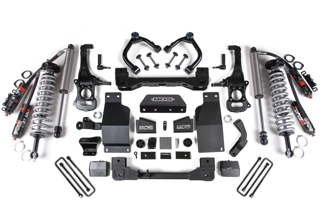 BDS Suspension 4 Inch Lift Kit FOX Coil-Over Chevy Trail Boss or GMC AT4 1500 2020-2026 4WD Diesel - FOX 2.5 Performance Elite Coil-Over / FOX 2.5 Performance Elite Series Shock