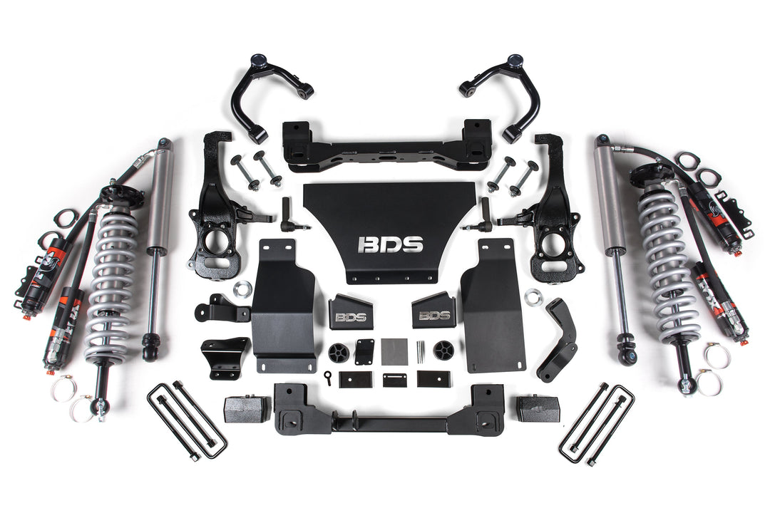 BDS Suspension 2.5 Inch Lift Kit FOX Coil-Over Chevy Trail Boss or GMC AT4 1500 2019-2024 4WD Gas - FOX 2.5 Performance Elite Coil-Over / FOX 2.5 Performance Elite Series Shock