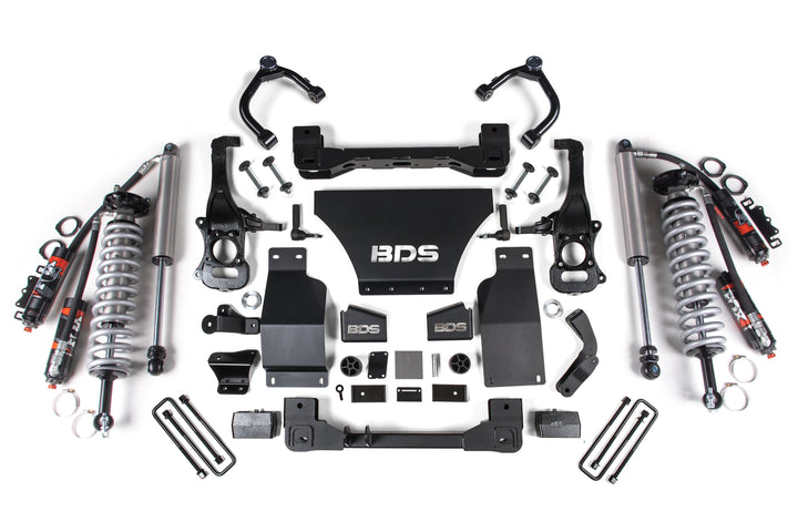 BDS Suspension 2.5 Inch Lift Kit FOX Coil-Over Chevy Trail Boss or GMC AT4 1500 2019-2024 4WD Diesel - FOX 2.5 Performance Elite Coil-Over / FOX 2.5 Performance Elite Series Shock