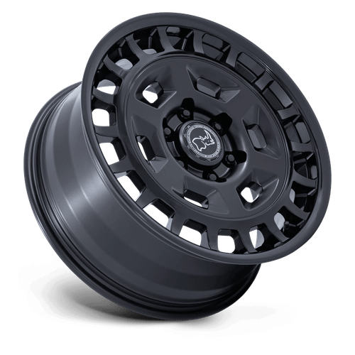 Black Rhino Rover Wheel Matte Black w/ Gloss Black Lip
