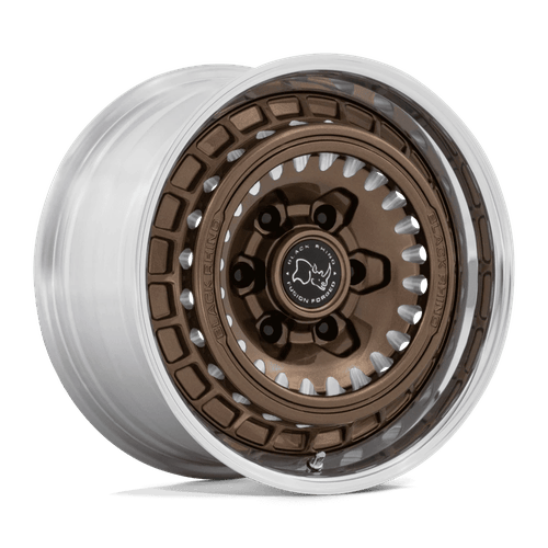 Black Rhino Bastion Wheel Gloss Bronze Milled w/ Polished Lip