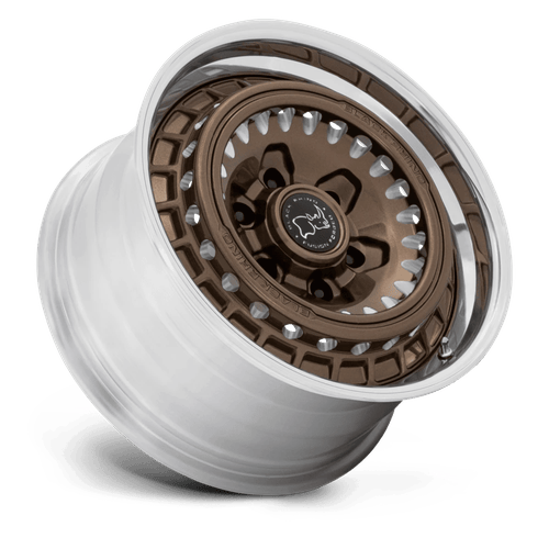 Black Rhino Bastion Wheel Gloss Bronze Milled w/ Polished Lip