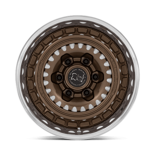 Black Rhino Bastion Wheel Gloss Bronze Milled w/ Polished Lip