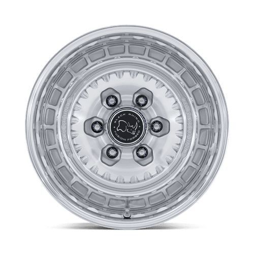 Black Rhino Bastion Wheel Gloss Silver w/ Machined Face &amp; Polished Lip