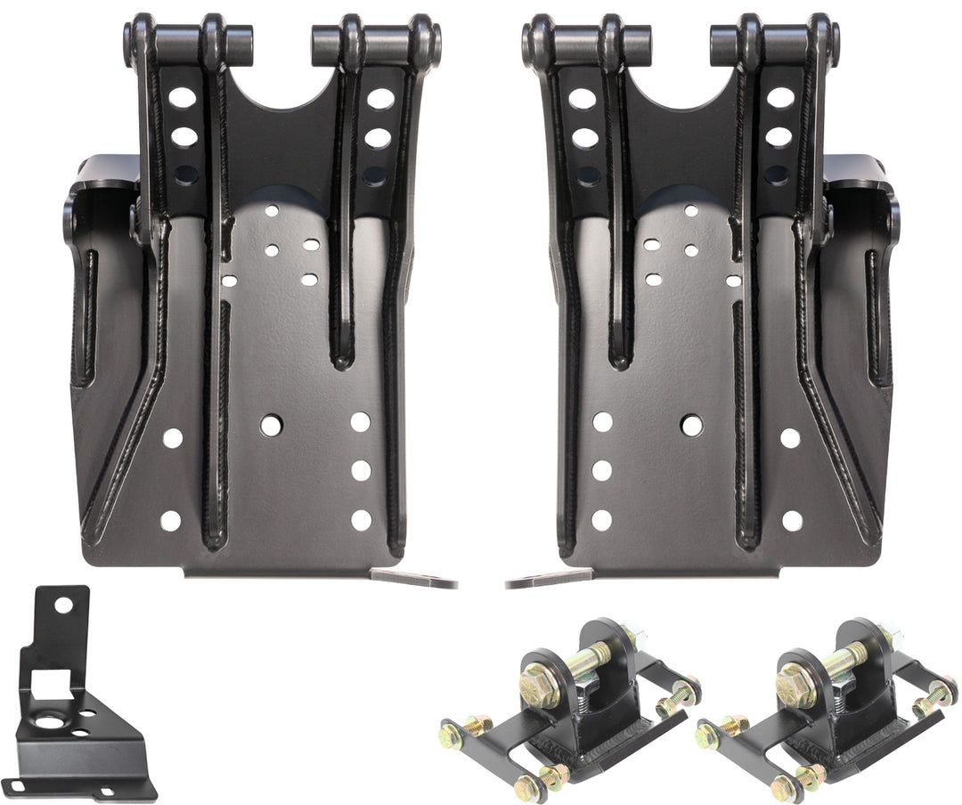Carli Coilover Mounts bolt-on with no welding Required Finished in durable black Powdercoat