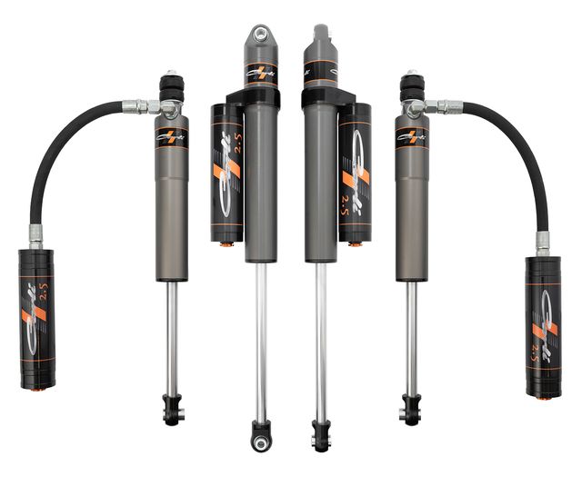 Carli Pathfinder 2.5 Level Height Shock Package 05-24 Ford F250/350 Gas Resi Mounts Included