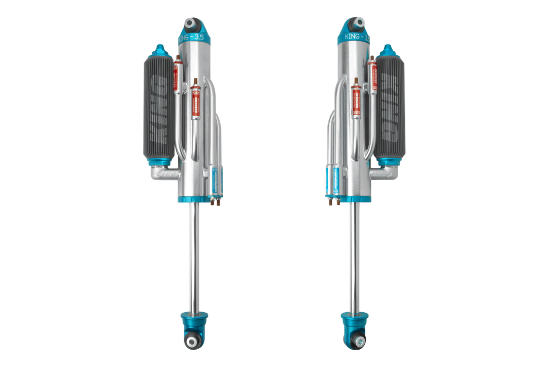 King Shocks 3.5" Performance Rear Piggyback Reservoir Shock – 2021-2026 Ram 1500 TRX (4-Tube Bypass, Performance Fin Reservoir)