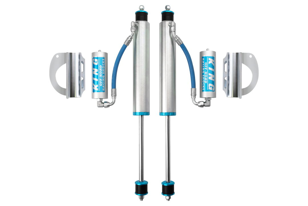 King Shocks 2.5" Performance Front Remote Reservoir Shock – 1989-1997 Toyota Land Cruiser80-Series (0-2" Lift)