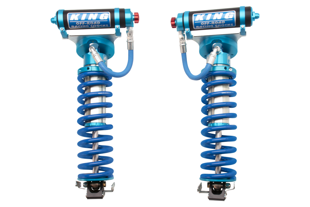 King Shocks 3.0" Performance Front Coilover Conversion – 2005-2026 Ford F-250/F-350/F-450/F-550 Super Duty 4WD (Standard Fin Reservoir)