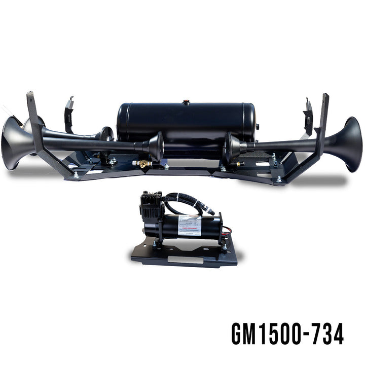 Kleinn Beast 230 Train Horn &amp; Onboard Air System - 2007-2018 Silverado &amp; Sierra 1500 - image 4
