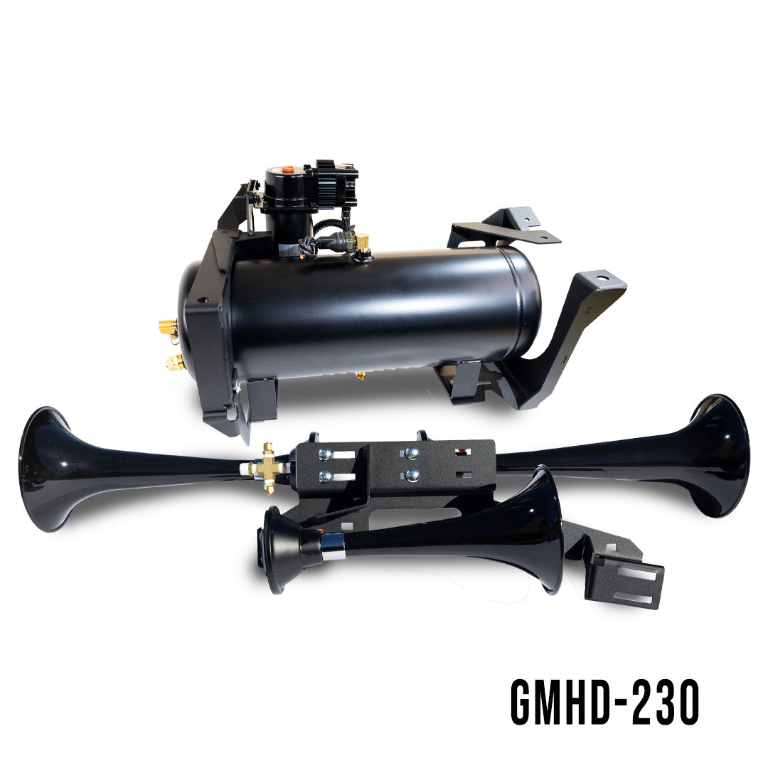 Kleinn Beast 230 Train Horn & Onboard Air System - 2007-2019 Silverado & Sierra 2500HD/3500HD - image 1