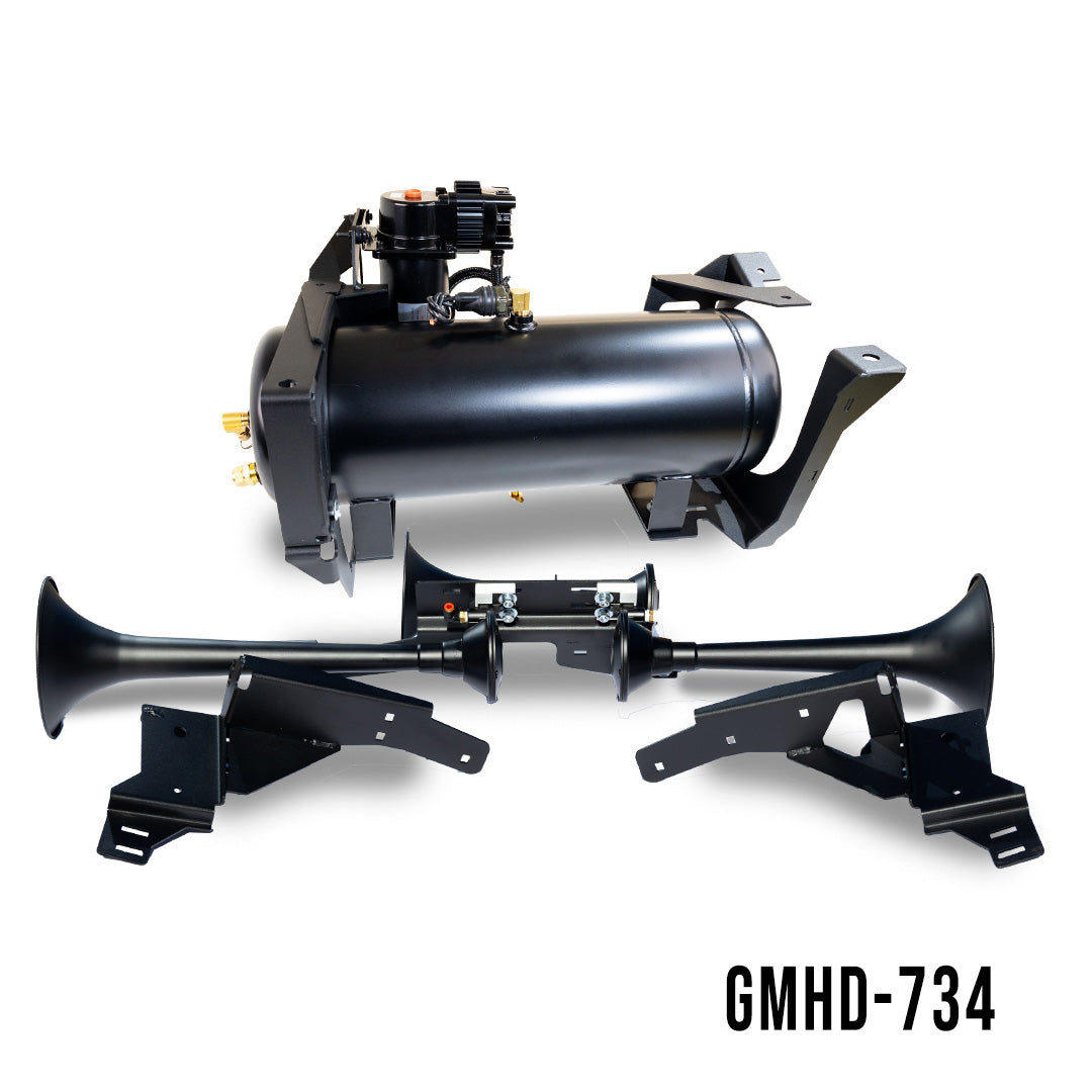 Kleinn Beast 230 Train Horn &amp; Onboard Air System - 2007-2019 Silverado &amp; Sierra 2500HD/3500HD - image 4