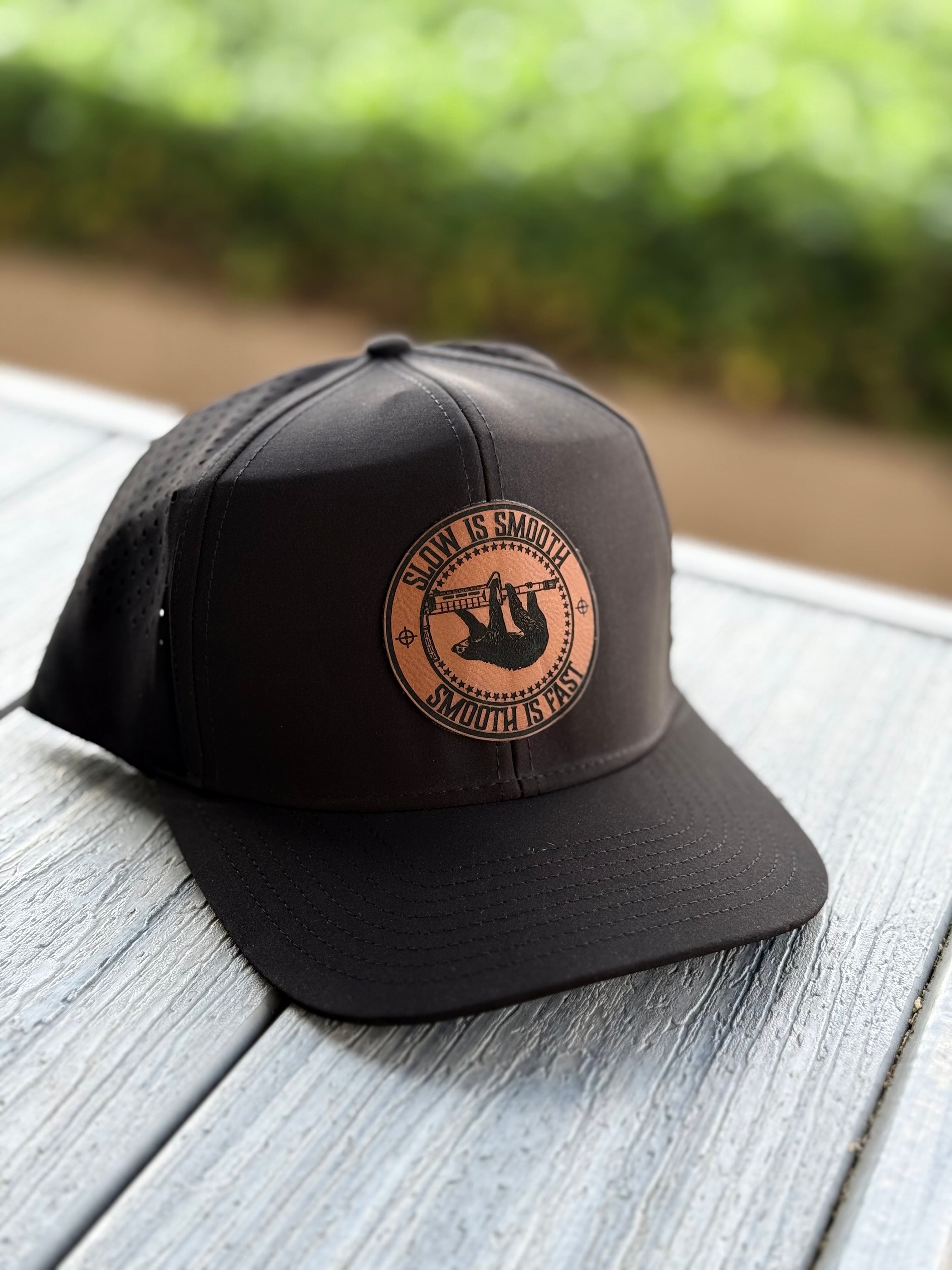 Slow Is Smooth Leather Patch Hat