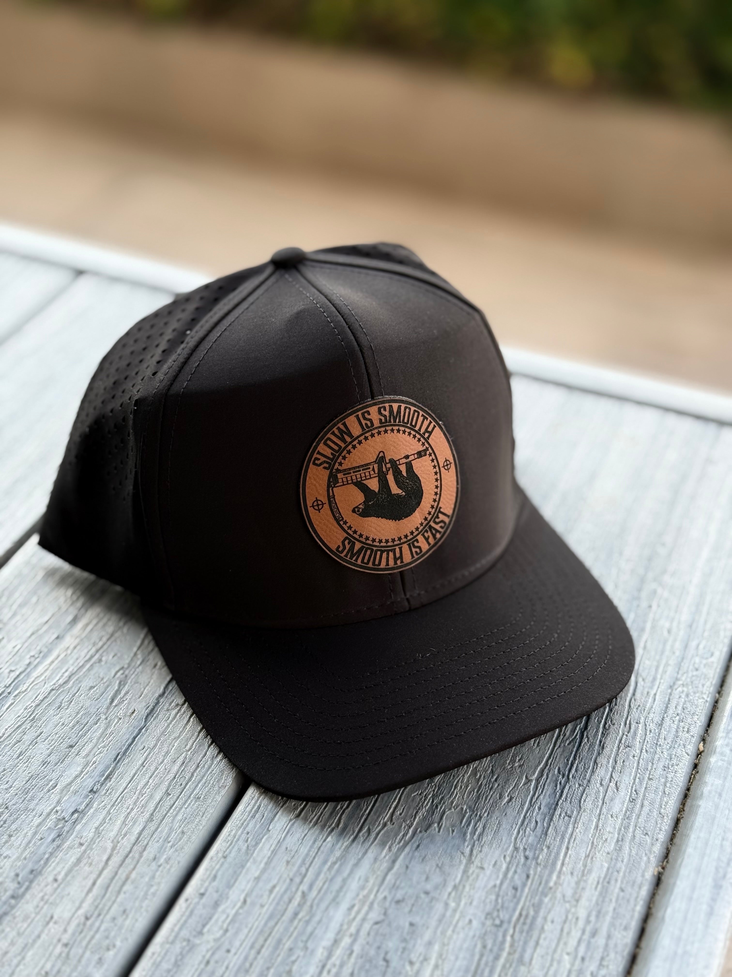 Slow Is Smooth Leather Patch Hat