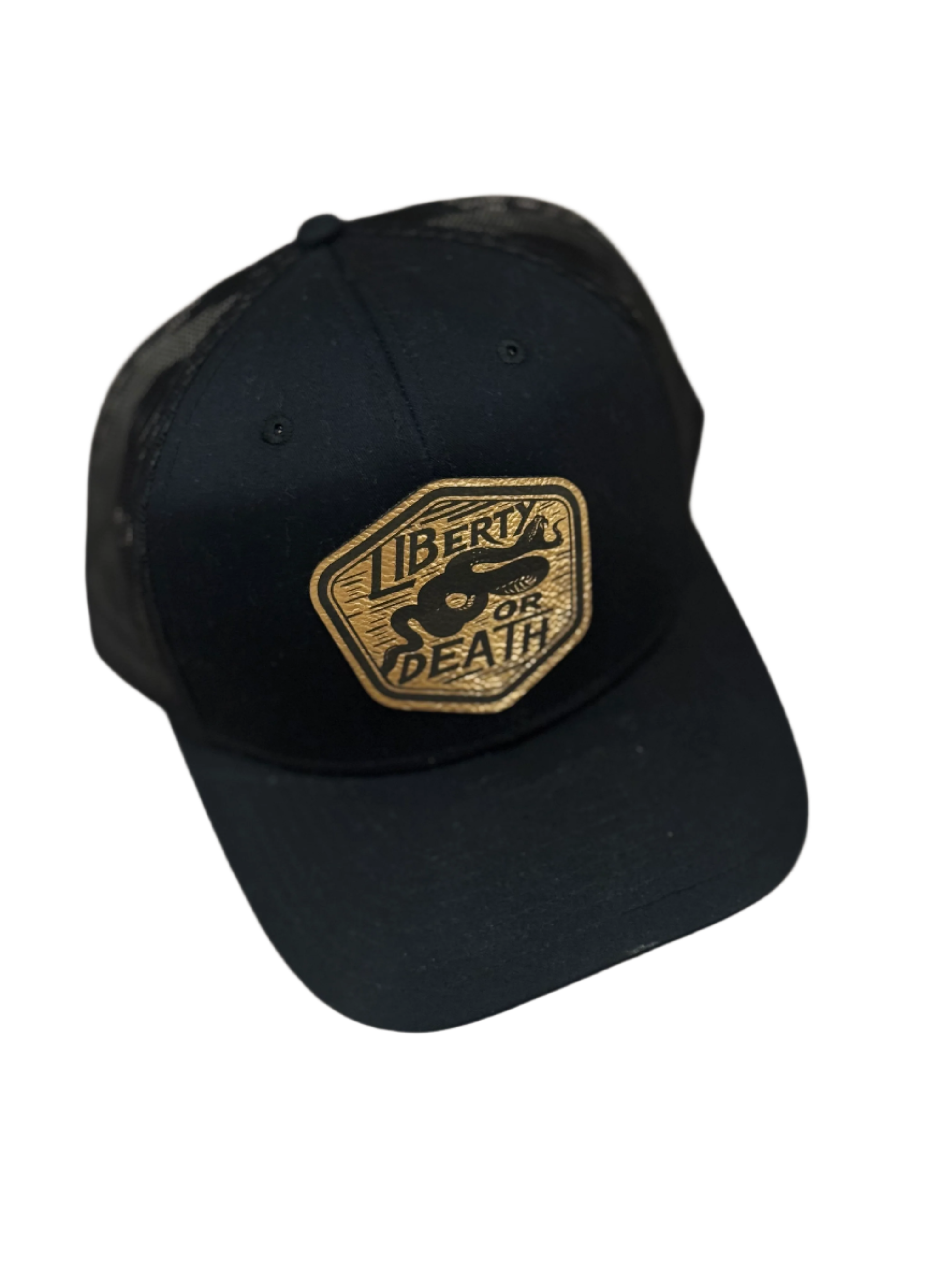 Liberty Or Death Leather Patch Hat