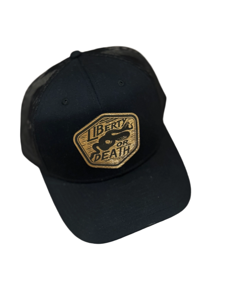 Liberty Or Death Leather Patch Hat