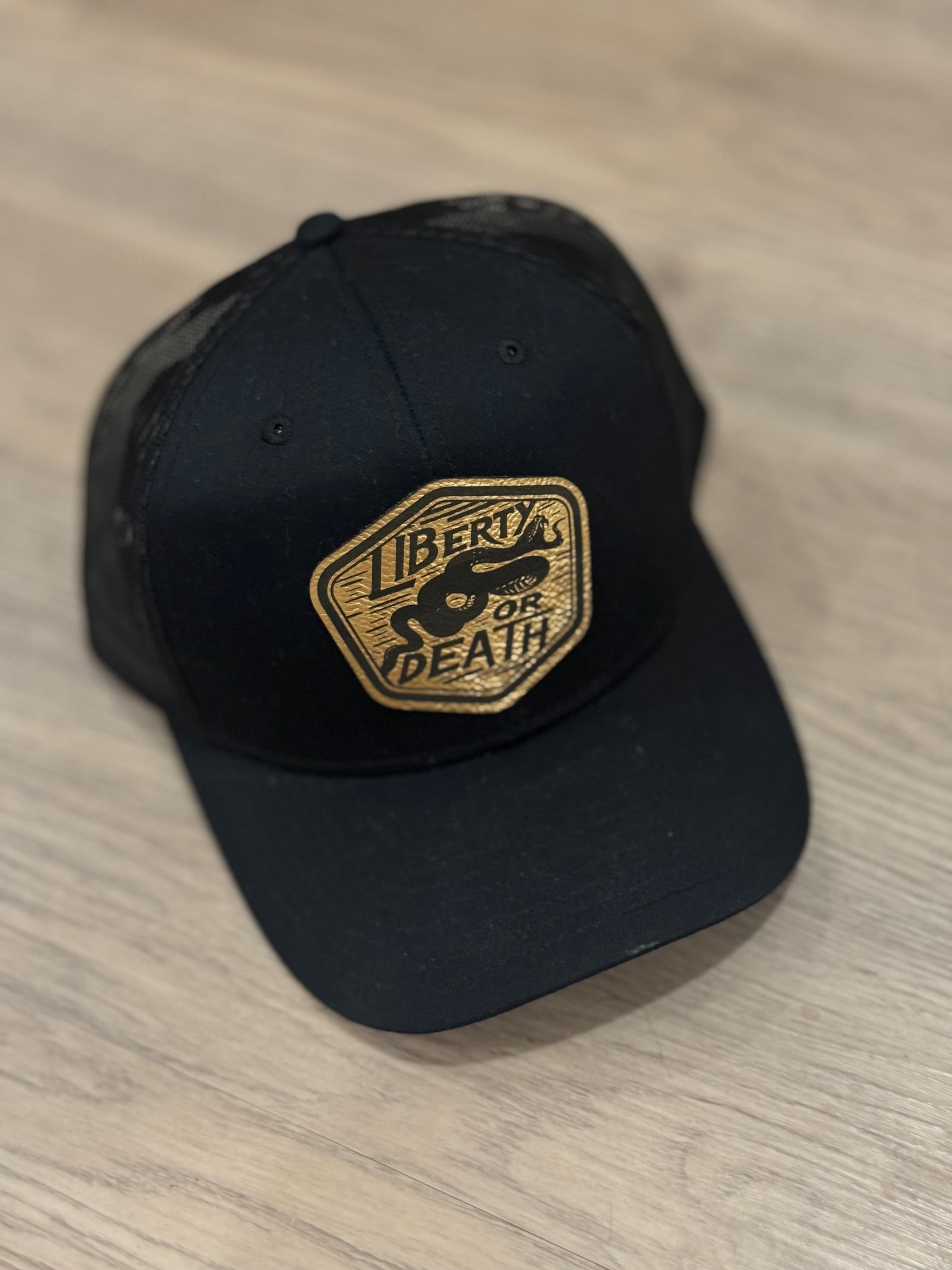 Liberty Or Death Leather Patch Hat