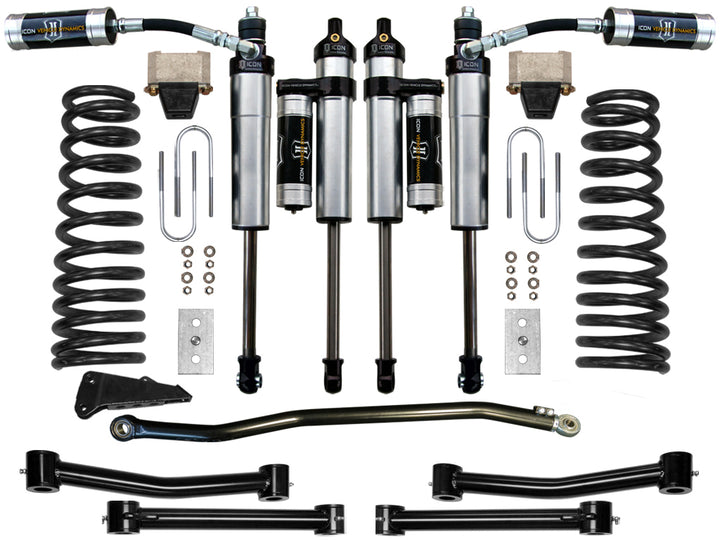 ICON Vehicle Dynamics 2003-2008 Ram 2500/3500 4WD, 4.5" Lift, Stage 4 Suspension System