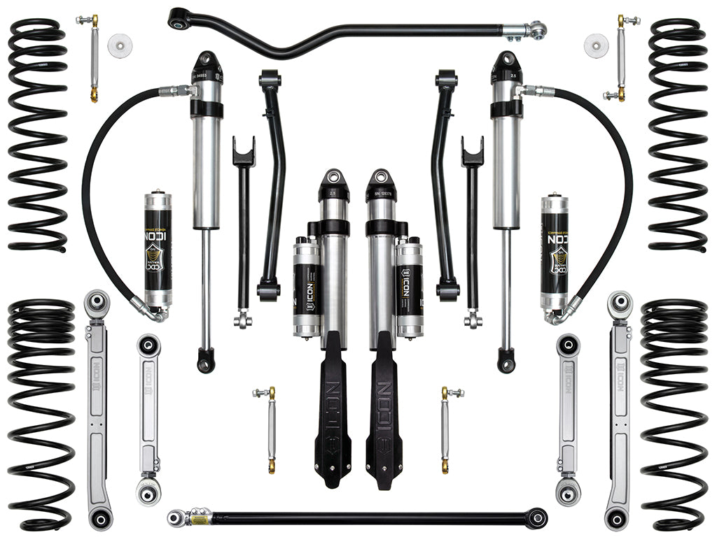ICON Vehicle Dynamics 2020-Up Jeep Gladiator, 2.5" Lift, Stage 8 Suspension System, Billet UCA