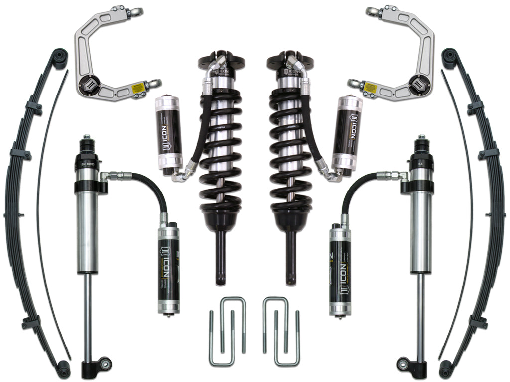ICON Vehicle Dynamics 2005-2015 Toyota Tacoma 0-3.5" Lift, Stage 9 Suspension System, Billet, CDCV