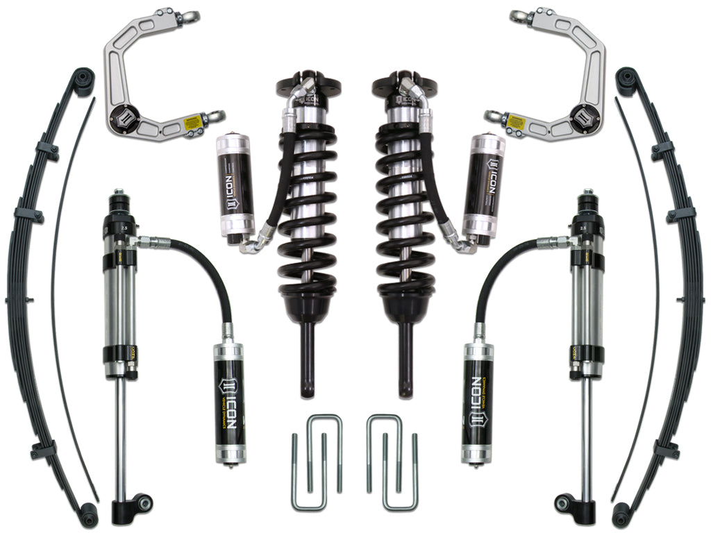 ICON Vehicle Dynamics 2005-2015 Toyota Tacoma 0-3.5" Lift, Stage 10 Suspension System, Billet, CDCV