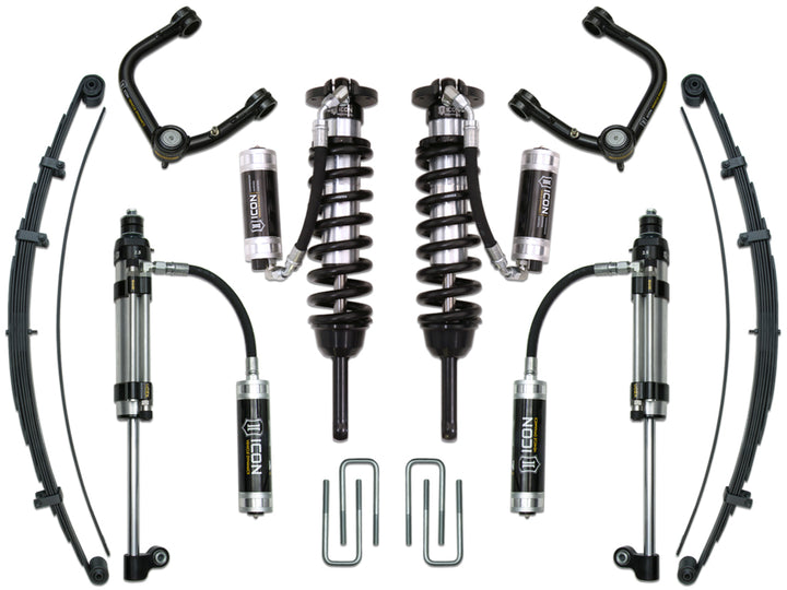 ICON Vehicle Dynamics 2005-2015 Toyota Tacoma 0-3.5" Lift, Stage 10 Suspension System, Tubular, CDCV