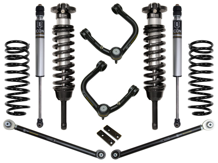 ICON Vehicle Dynamics 03-09 4Runner/FJ Cruiser 0-3.5" Lift Stage 3 Suspension System, Tubular UCA