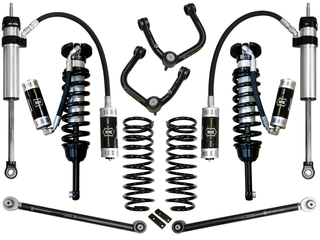 ICON Vehicle Dynamics 03-09 4Runner/FJ Cruiser 0-3.5" Lift Stage 5 Suspension System, Tubular UCA