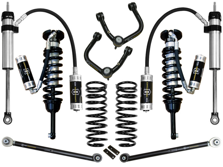 ICON Vehicle Dynamics 03-09 4Runner/FJ Cruiser 0-3.5" Lift Stage 5 Suspension System, Tubular UCA