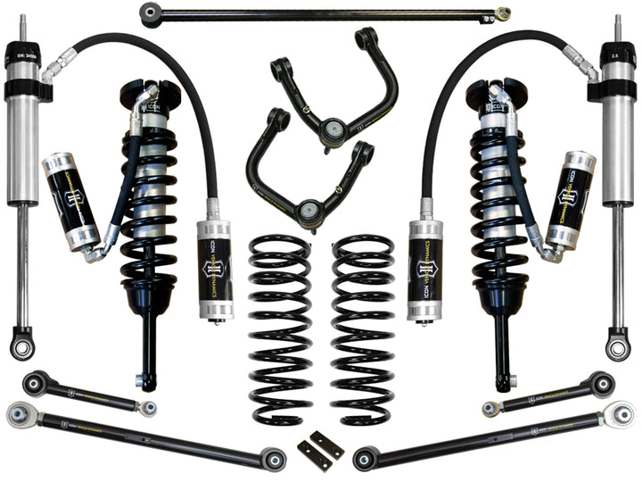 ICON Vehicle Dynamics 03-09 4Runner/FJ Cruiser 0-3.5" Lift Stage 6 Suspension System, Tubular UCA