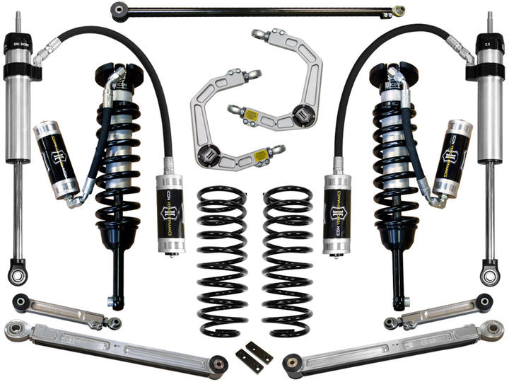 ICON Vehicle Dynamics 2010-2024 Toyota 4Runner, 0-3.5" Lift Stage 6 Suspension System, Billet UCA