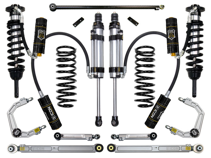 ICON Vehicle Dynamics 2010-2024 Toyota 4Runner, 0-3.5" Lift Stage 8 Suspension System, Billet UCA