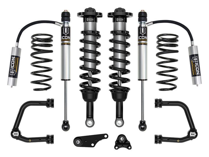 ICON Vehicle Dynamics 2024-2026 Toyota Tacoma 1.25-3" Lift, Stage 3 Suspension System, Tubular, Overland Rear Springs