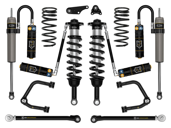 ICON Vehicle Dynamics 2024-2026 Toyota Tacoma 1.25-3" Lift, Stage 9 Suspension System, Tubular, Overland Rear Springs