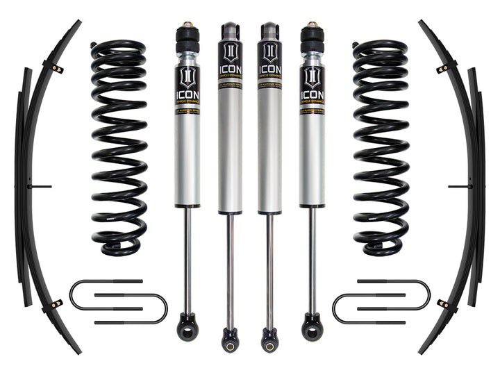 ICON Vehicle Dynamics 2008-2010 Ford F-250/F-350 Super Duty 4WD Diesel, 2.5" Lift, Stage 1 Suspension System w/ Expansion Packs