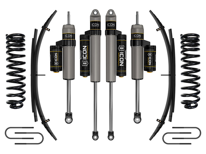 ICON Vehicle Dynamics 2008-2010 Ford F-250/F-350 Super Duty 4WD Diesel, 2.5" Lift, Stage 3 Suspension System w/ Expansion Packs