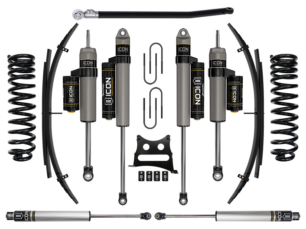ICON Vehicle Dynamics 2008-2010 Ford F-250/F-350 Super Duty 4WD Diesel, 2.5" Lift, Stage 4 Suspension System w/ Expansion Packs