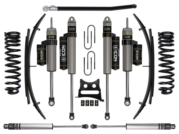 ICON Vehicle Dynamics 2008-2010 Ford F-250/F-350 Super Duty 4WD Diesel, 2.5" Lift, Stage 4 Suspension System w/ Expansion Packs