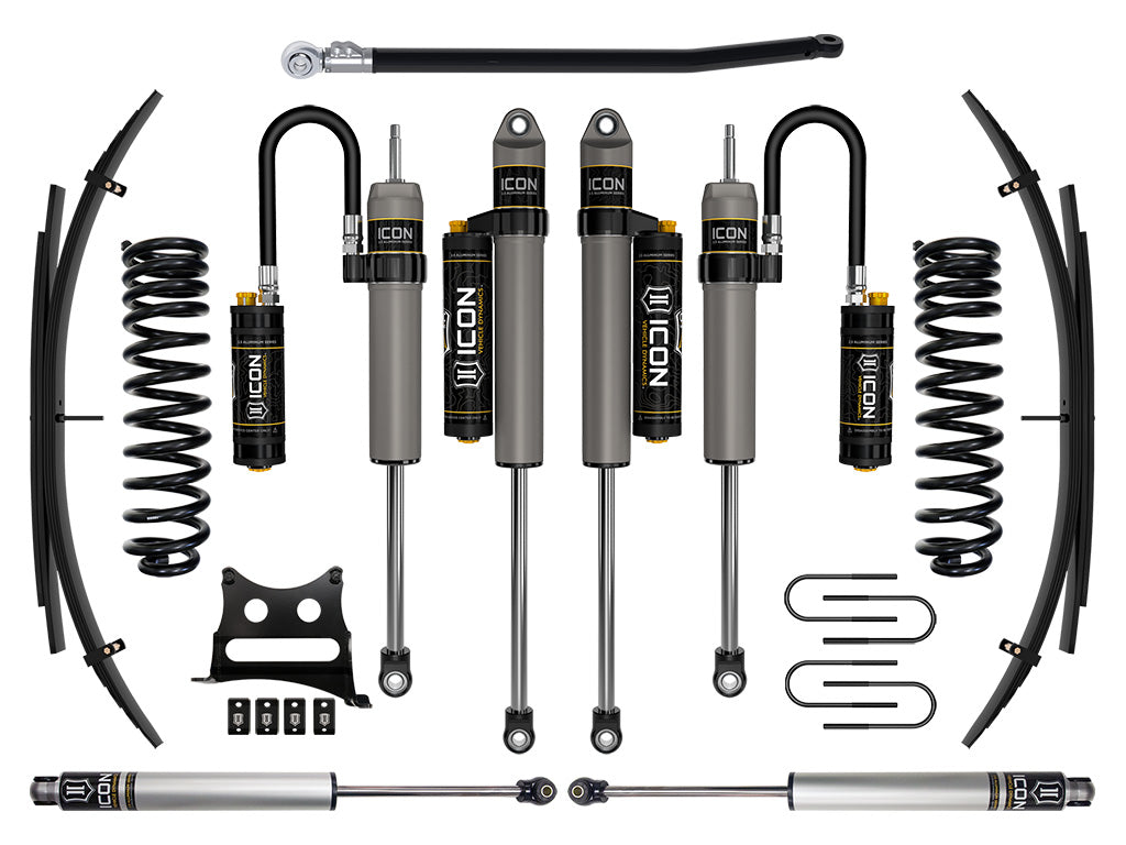 ICON Vehicle Dynamics 2008-2010 Ford F-250/F-350 Super Duty 4WD Diesel, 2.5" Lift, Stage 5 Suspension System w/ Expansion Packs