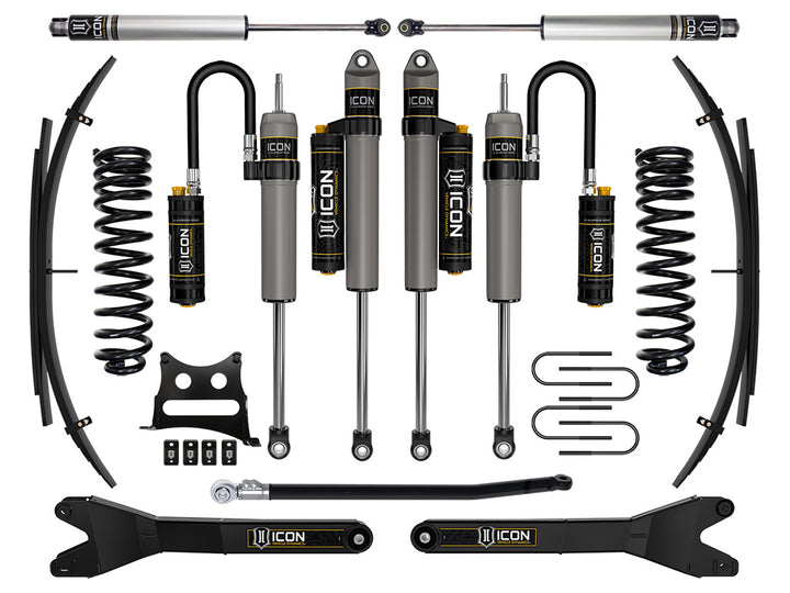 ICON Vehicle Dynamics 2008-2010 Ford F-250/F-350 Super Duty 4WD Diesel, 2.5" Lift, Stage 6 Suspension System w/ Expansion Packs