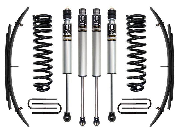 ICON Vehicle Dynamics 2011-2016 Ford F-250/F-350 Super Duty 4WD Diesel, 2.5" Lift, Stage 1 Suspension System w/ Expansion Packs